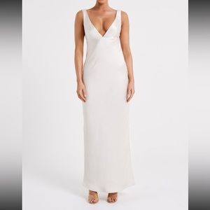 MESHKI open back dress